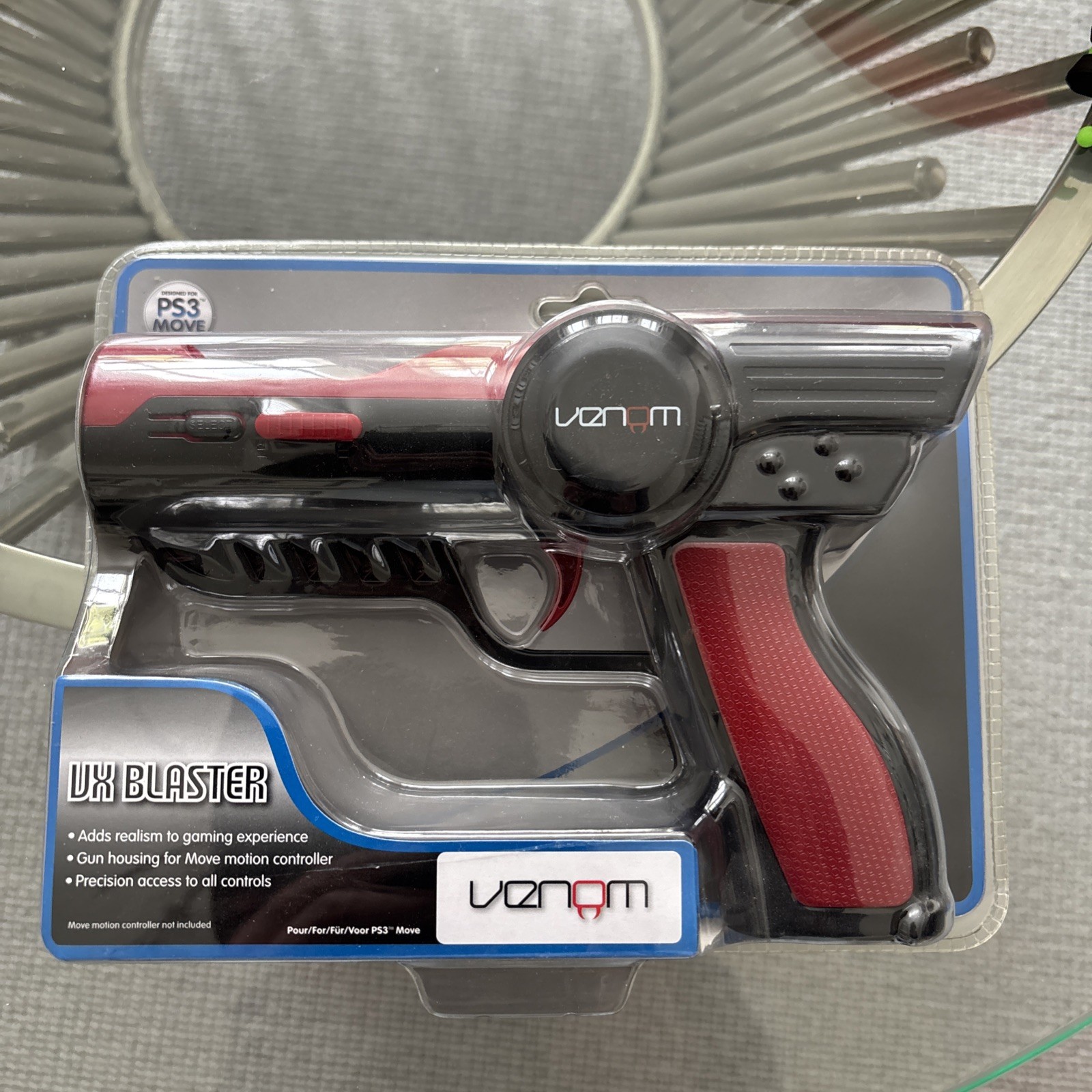 PlayStation Move Venom VX Blaster Gun Only Compatible With PS3 PS4 VR PS5 | New