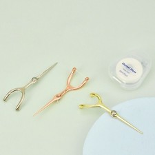 Stainless Steel Dental Teeth Stick Floss Flosser Flossing Cleaning Pick Portable