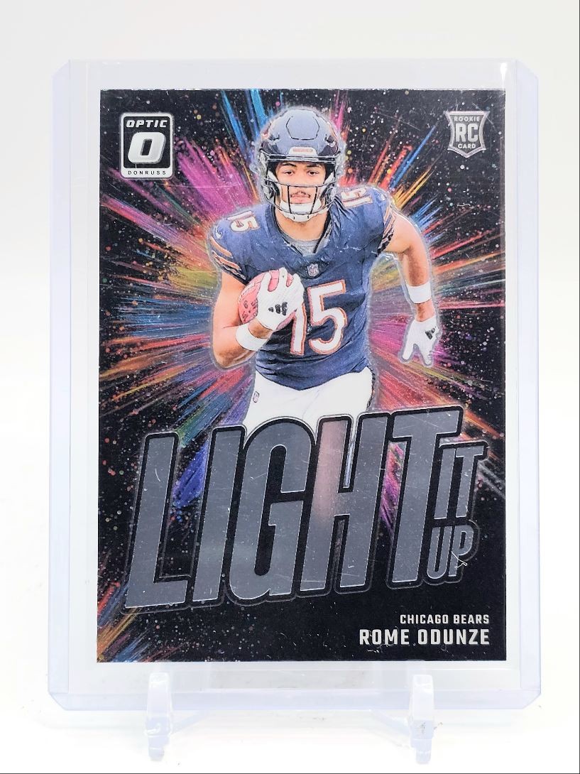 ROME ODUNZE 2024 DONRUSS OPTIC LIGHT IT UP ROOKIE BASE BEARS A RC Q6011