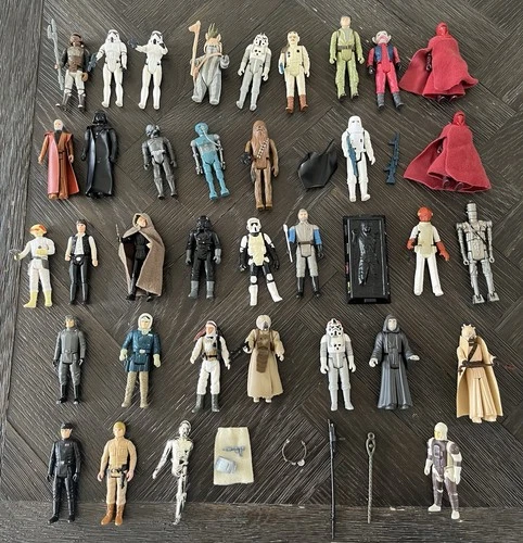 Vintage Star Wars Kenner Lot 35 figures + accessories