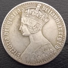 Retro Queen Victoria 1847 Gothic Crown. Souvenir Gap Filler. Same size as...