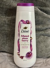 Dove Frosted Plum Berry Body Wash Limited Edition Holiday Treats 20 oz New