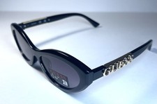 NEW GUESS Black Gold Cat Eye Logo GO00070 Sunglasses Case