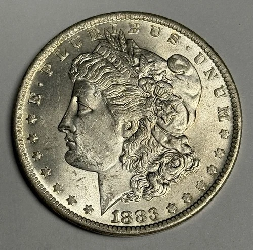GEM BU 1883-O Morgan Silver Dollar (Blast White, All Original), U.S. $1 Coin