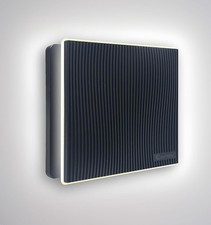 CTQF100t Smart LED 4" Inch Bathroom Extractor Fan w/Timer Overrun Delay. Black 