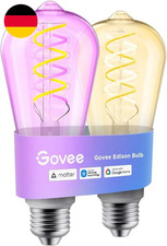 Govee Smart Edison Glühbirne E27, RGBWW LED ...