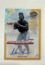 2025 Panini Prospect Nazzan Zanetello Gold Pandora Prizm Auto 1/3 FOTL