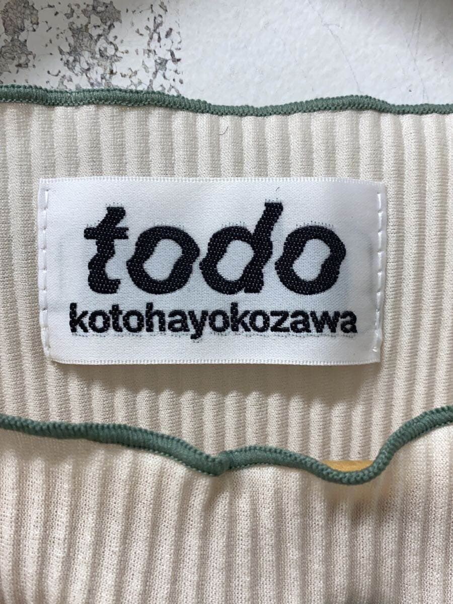 ALTRA Top Kotohayokozawa altre pieghe manica lunga collo alto poliestere BEG