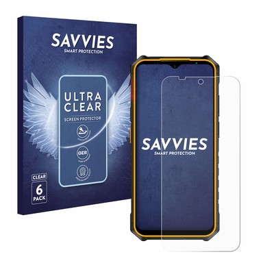 6x Folie für Ulefone Armor X13 Schutzfolie Displayschutz Display Schutz Klar