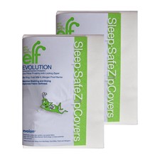 Evolon Pillow Protector  2 Pack King Zippered Encasement  Sleep Safe Zipper...