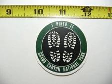 I HIKED GRAND CANYON NATIONAL PARK SMALL STICKER DECAL HIKING CAMPING NATURE S