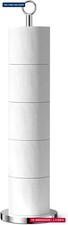 Toilet Paper Holder Stand Free Standing Rolls Storage,Chrome  Modern Bathroom T