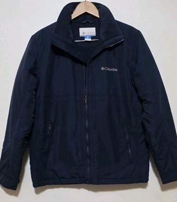 Columbia Jacket Men M Blue Omni Shield Rain Resistant Full Zip Softshell Outdoor