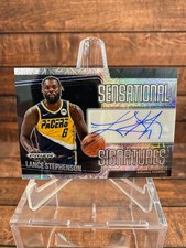 2024-25 Prizm Black Lance Stephenson Sensational Signatures Auto #47 MOJO /25