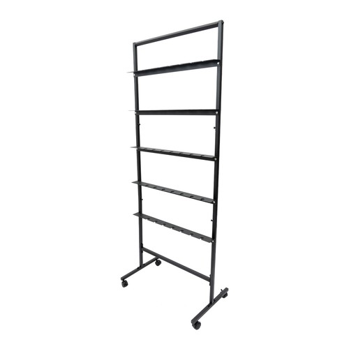 5-Tier Champagne Wine Glass Rack With Swivel Casters For Elegant Display - 第 12/21 張圖片