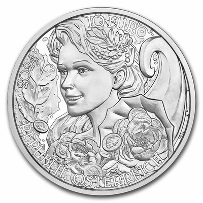 2024 Austria Silver €10 Language of Flowers (Peony) | eBay