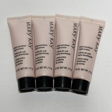 Mary Kay Extra Emollient Night Cream .42 oz Mini Travel Size  Lot of 4  NEW