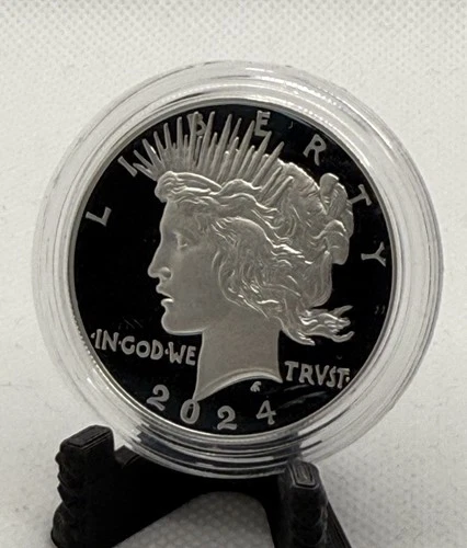 2024 Peace Silver Dollar | 1 oz .999 Fine Silver | Proof-Style | Capsule