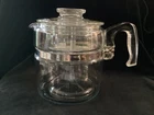 Vintage Pyrex Flame Ware  #7756 - 6 Cup Coffee Pot