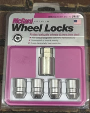 McGard Wheel Lock Nut Set - 4pk. (Cone Seat) M12X1.5/19mm & 21mm Dual Hex key