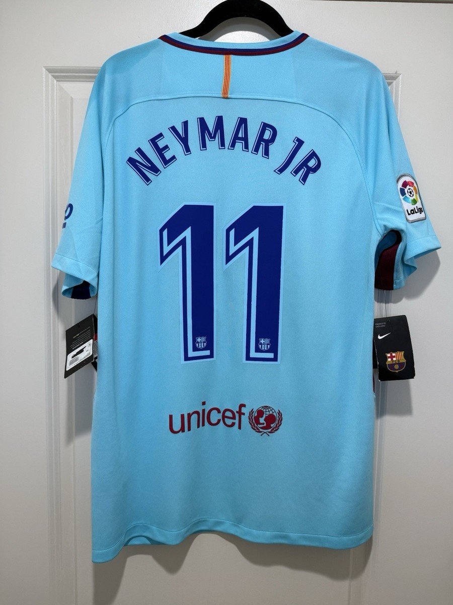 Neymar Jr #11 Mens LARGE Nike FC Barcelona Stadium Away Liga
