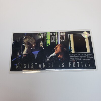 Star Trek First Contact Resistance Is Futile Original Film Cel Card 1997