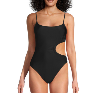 RAMY BROOK Blythe Cutout One Piece Swimsuit Black Medium