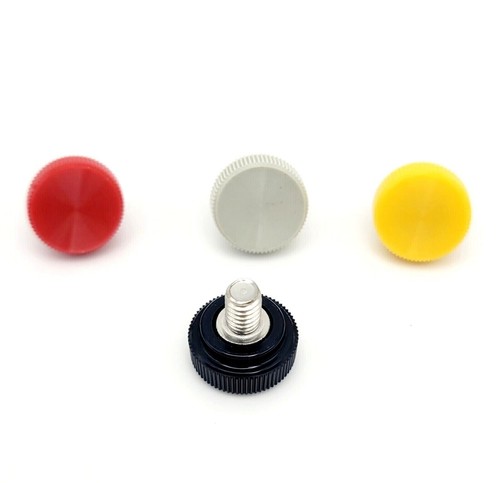 Light Saber Blade Retention Screw Black Knurled Thumb Bolt #8-32 Bolt Pack of 4 - Picture 4 of 9
