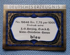 Old Small Label Bottle for Shop Doll House Herzing Hanau