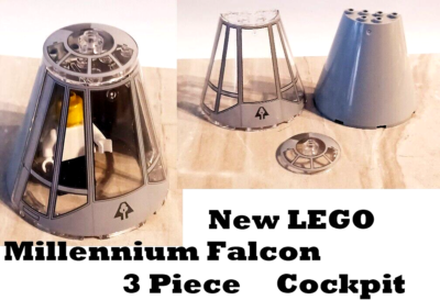 New LEGO Star Wars Falcon Cockpit Millennium Shap Ship Light Blue
