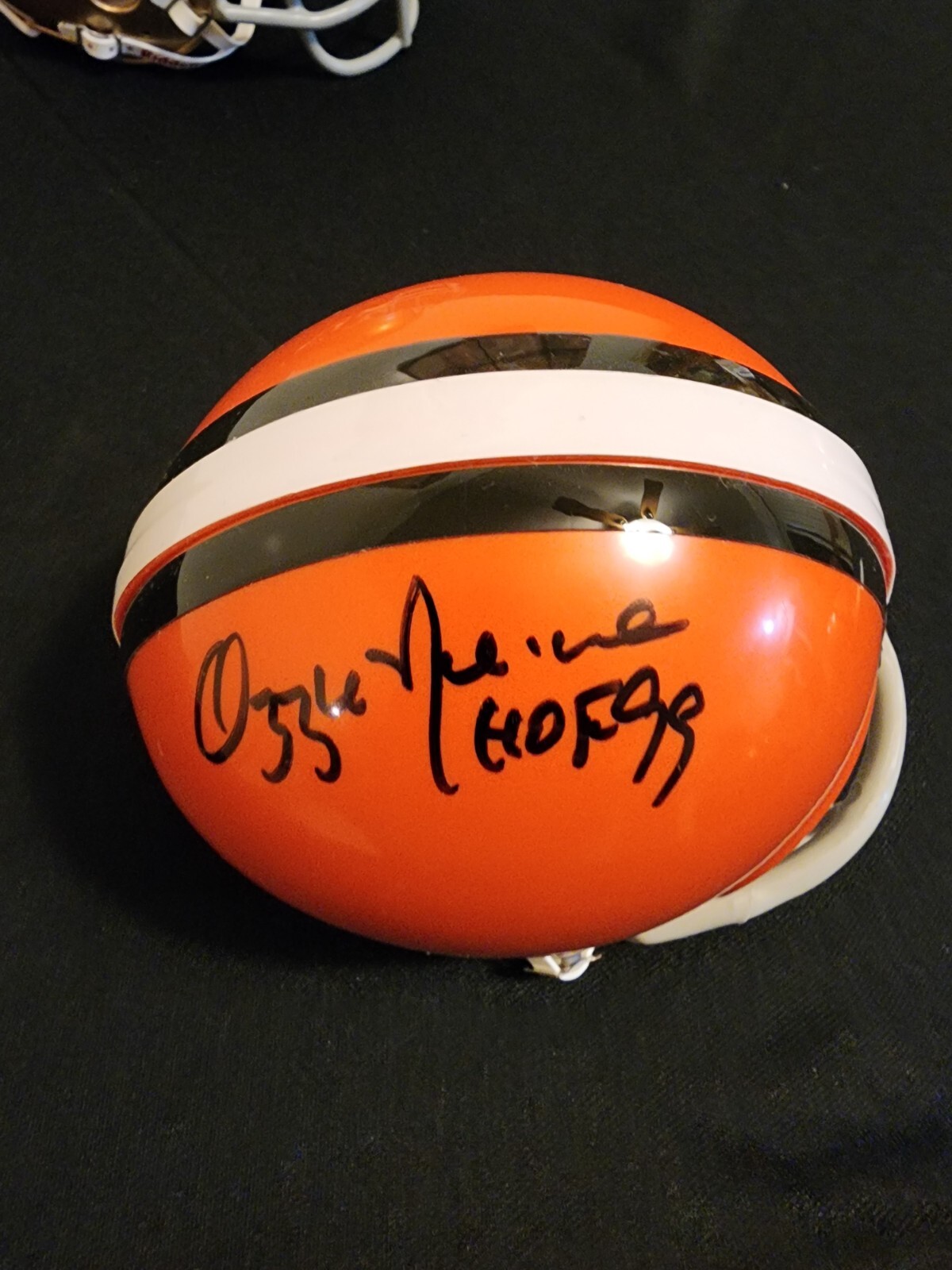 Ozzie Newsome Autographed Signed Cleveland Browns Mini Helmet Beckett 