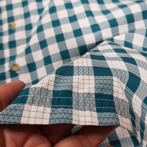 Camicia Columbia uomo grande a quadri PFG manica corta tasche ventilate casual outdoor - Foto 8 di 13