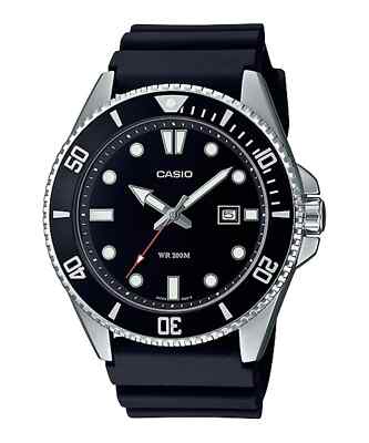 CASIO MDV-107-1A1VEF Silicone Black Sub 200mt Men's Watch
