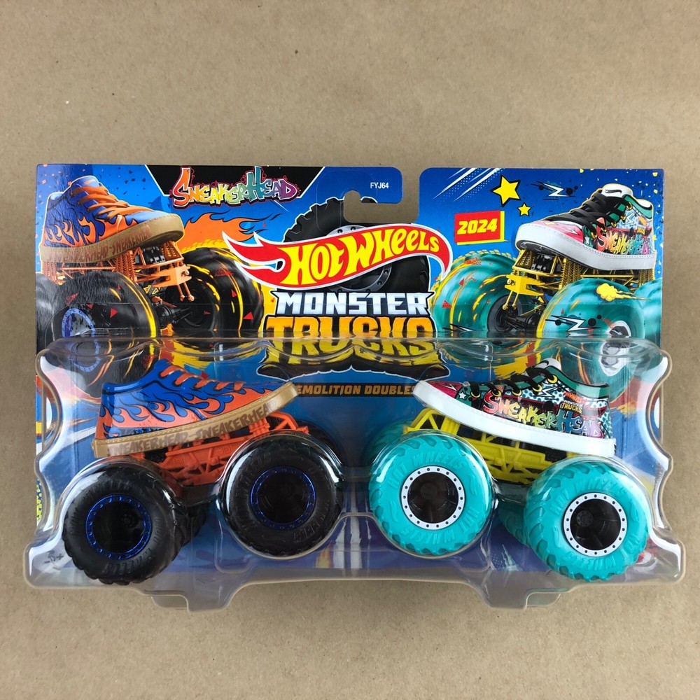 2024 Hot Wheels Monster Trucks Sneakerhead VS Sneakerhead 1:64 Scale Diecast