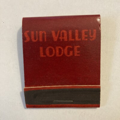 1940s Matchbook SUN VALLEY LODGE Idaho Ski Resort ~ Full ~ EUC Nice!