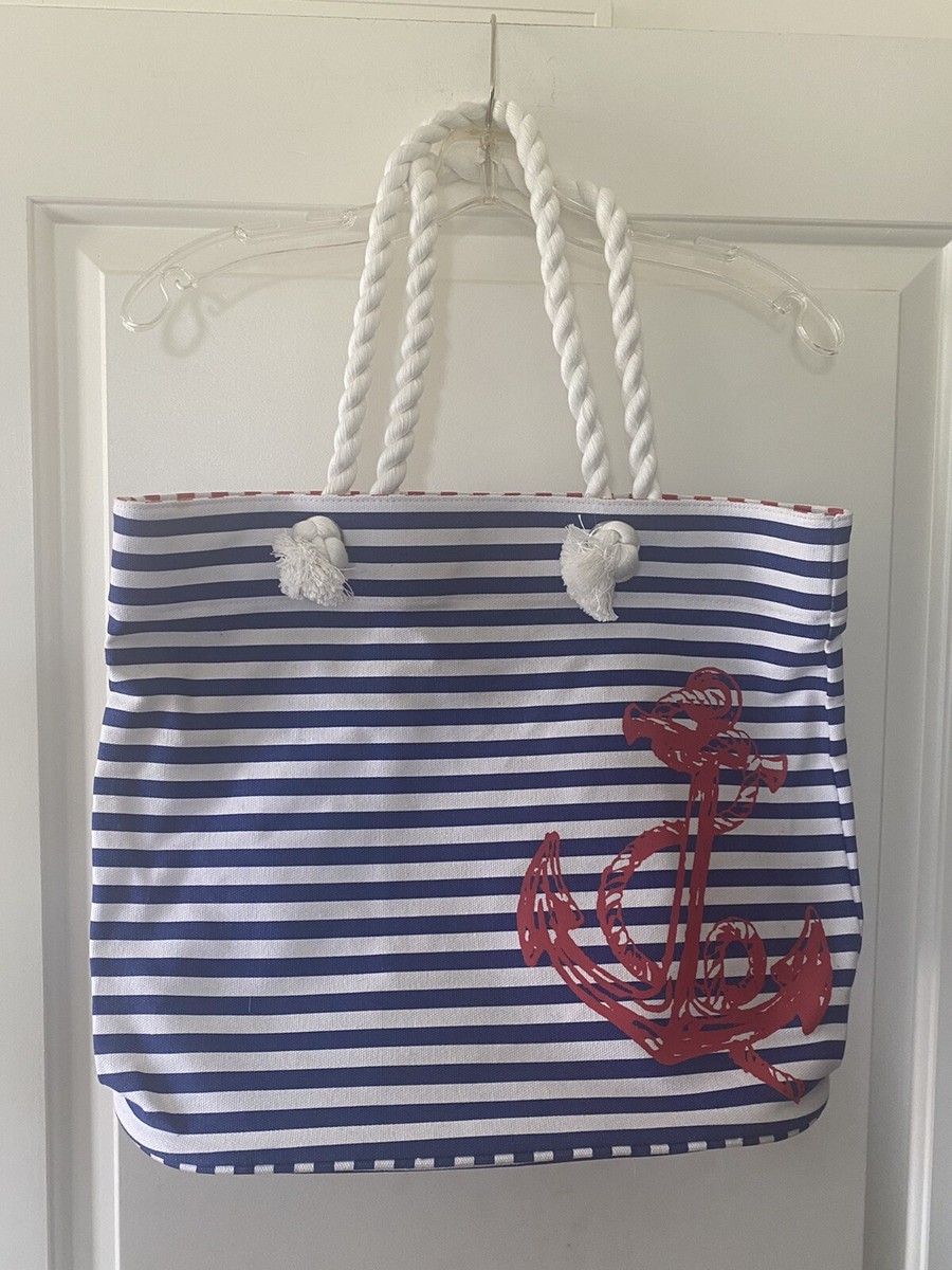Anchor print tote bag NWOT | eBay