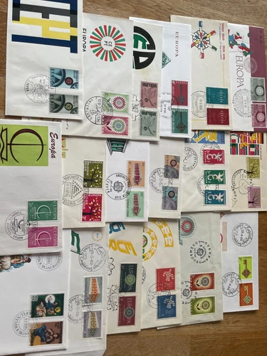 18 Europa CEPT FDC covers Belgium and Luxemburg