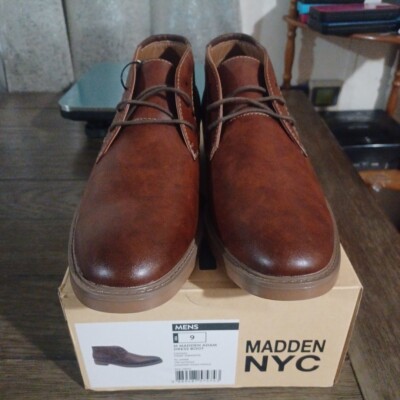New Madden Adam Dress Boot NYC Cognac Men\'s Shoes Size 9 NEW In Box Madden NYC Adam Dress Boot Size 9 Mens Brown | eBay main image 3