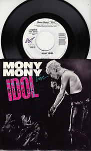 Billy Idol Mony Mony Live Original 45 Wps Great Shape Ebay