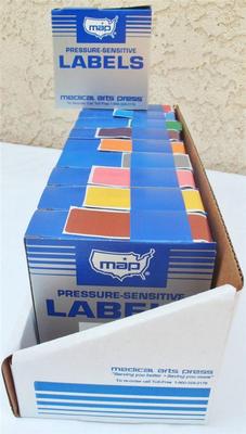 Medical Arts Press MAP Blank Color Coding Label Set 10 colors 2500 labels 31406
