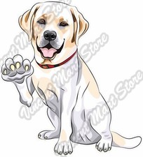 Cute Puppy Labrador Retriever Dog Breed Car Bumper Vinyl Sticker Decal 4"X5"