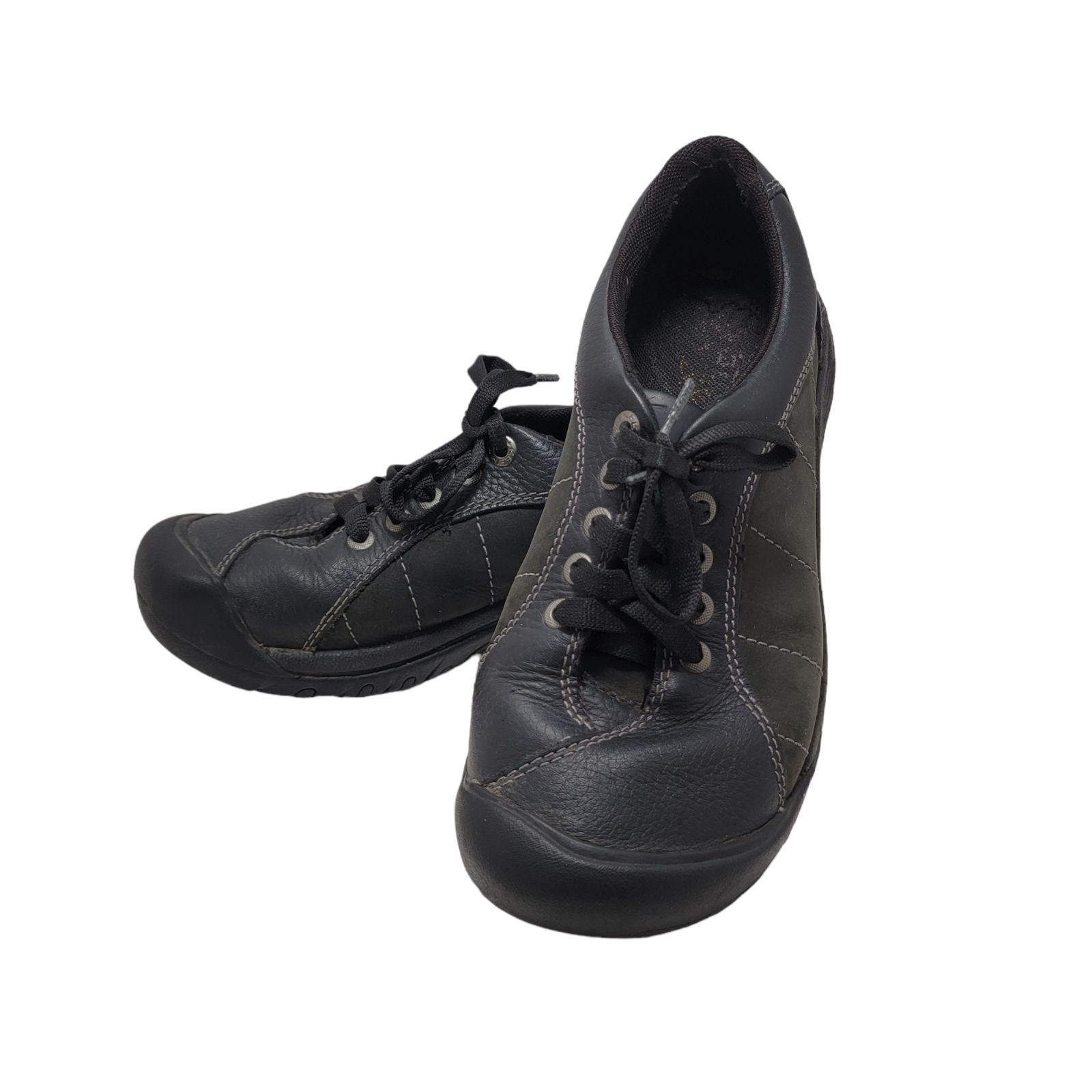 Scarpe da passeggio casual KEEN Presidio da donna nere in pelle 1011400 taglia 7 5