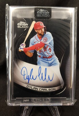 Topps Chrome Black 2022 - Dylan Carlson - Base Autographs - St. Louis Cardinals