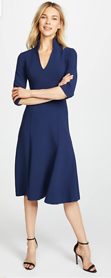 Black Halo Women's Kensington Dress Navy Blue Size 2 | eBay