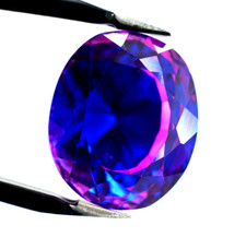 Natural 10 CT Bi-Colour Pitambari Sapphire Oval Cut Loose Certified Gemstone