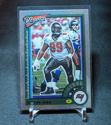 Warren Sapp Premium Chrome 2022 Panini CLASSICS Football Card #132 Buccaneers