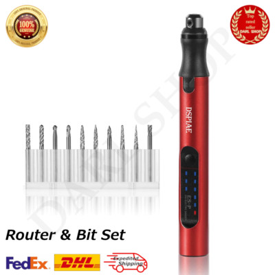 DSPIAE ES-P Portable Rotary Router Pen w/ Bit GH-10 Sanding Grinding Grinding