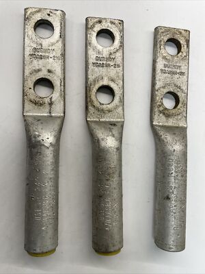 Burndy 470 Alum 719 STR YCA28R-2N Aluminum Comperssion Hypress 4/0 Lot of 3 