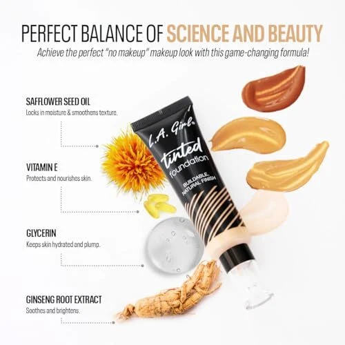 L.A. Girl Tinted Foundation, Almond GLM764 - Image 4 of 4