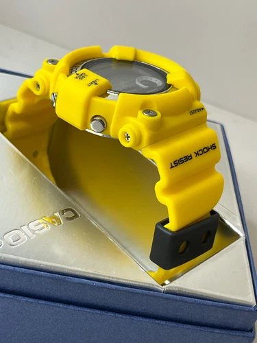 CASIO G-SHOCK GF-8250-9JF Yellow Rubber Solar Digital Watch FROGMAN Unused Japan - Picture 23 of 24